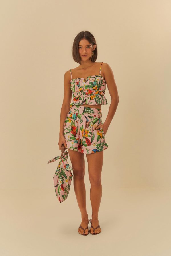 Short Estampado Colagem Brasil