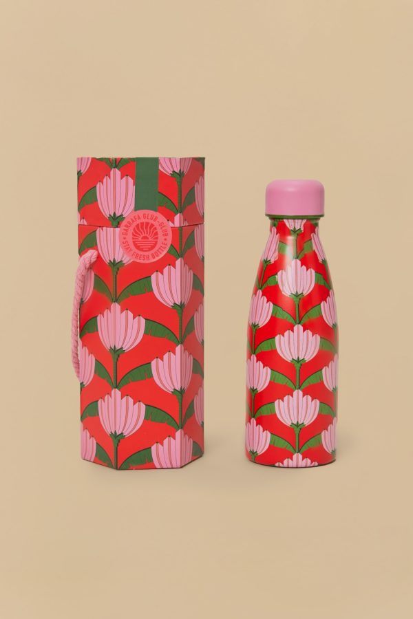Mini Garrafinha Glub Estampada Banana Deco