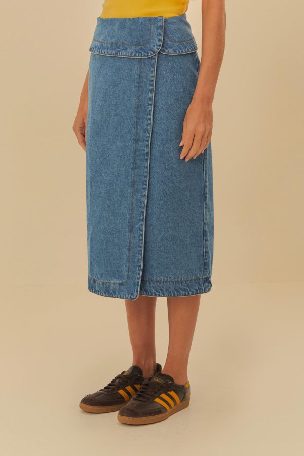 Saia Jeans Midi Envelope - Image 3
