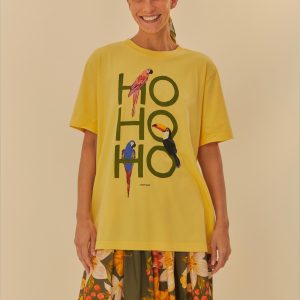 T-Shirt Média Estampada Hohoho