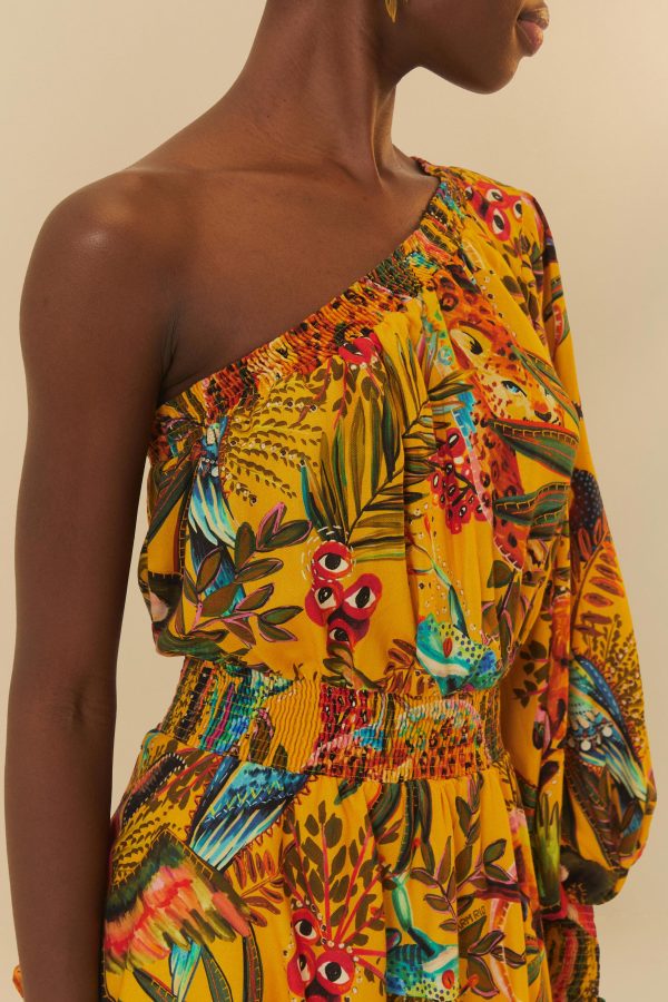 Vestido Ombro Só Estampado Na Selva - Image 3