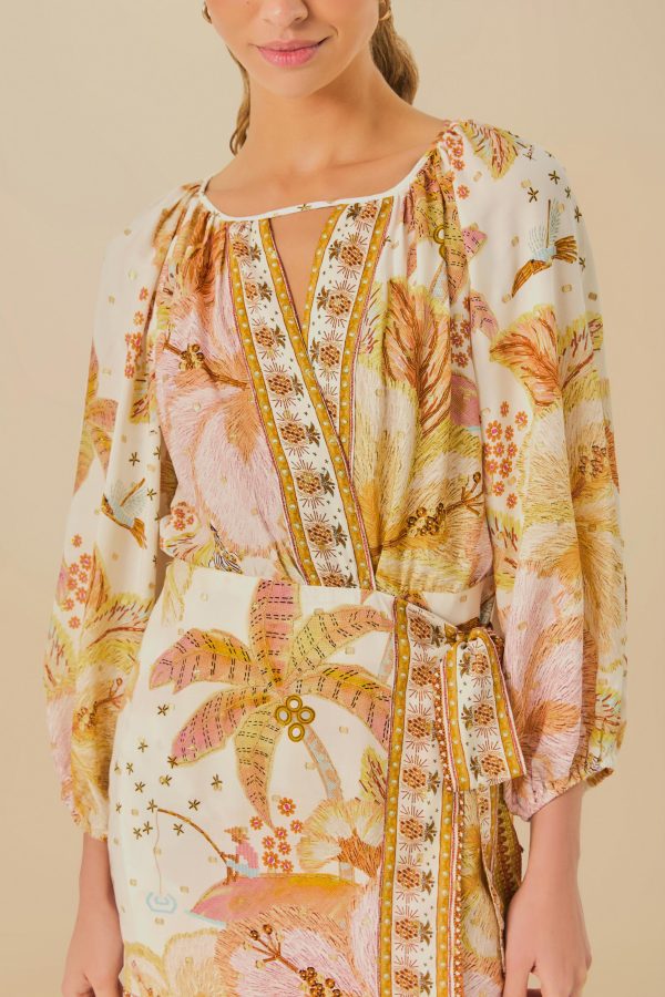Vestido Curto Estampado Ilha De Flor - Image 2