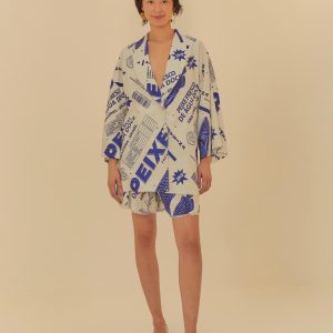 Blazer Estampado Peixe Fresco