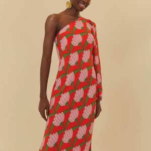 Vestido Ombro Só Estampado Banana Deco