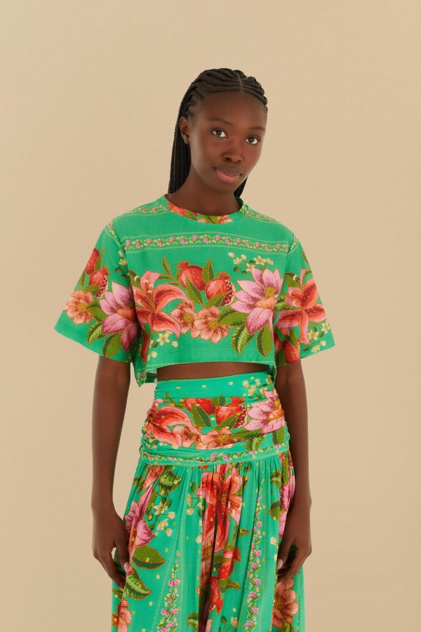 T-Shirt Cropped Fruta De Verão