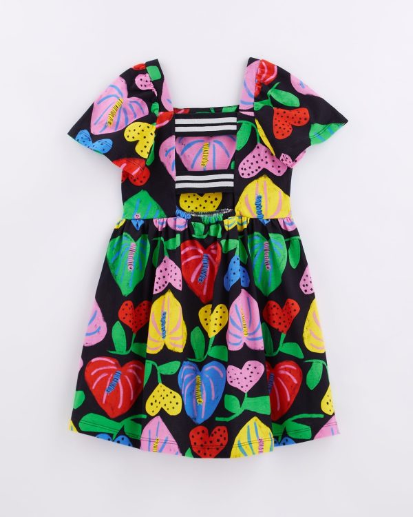 Vestido Malha Amor De Flor Preto - Image 3